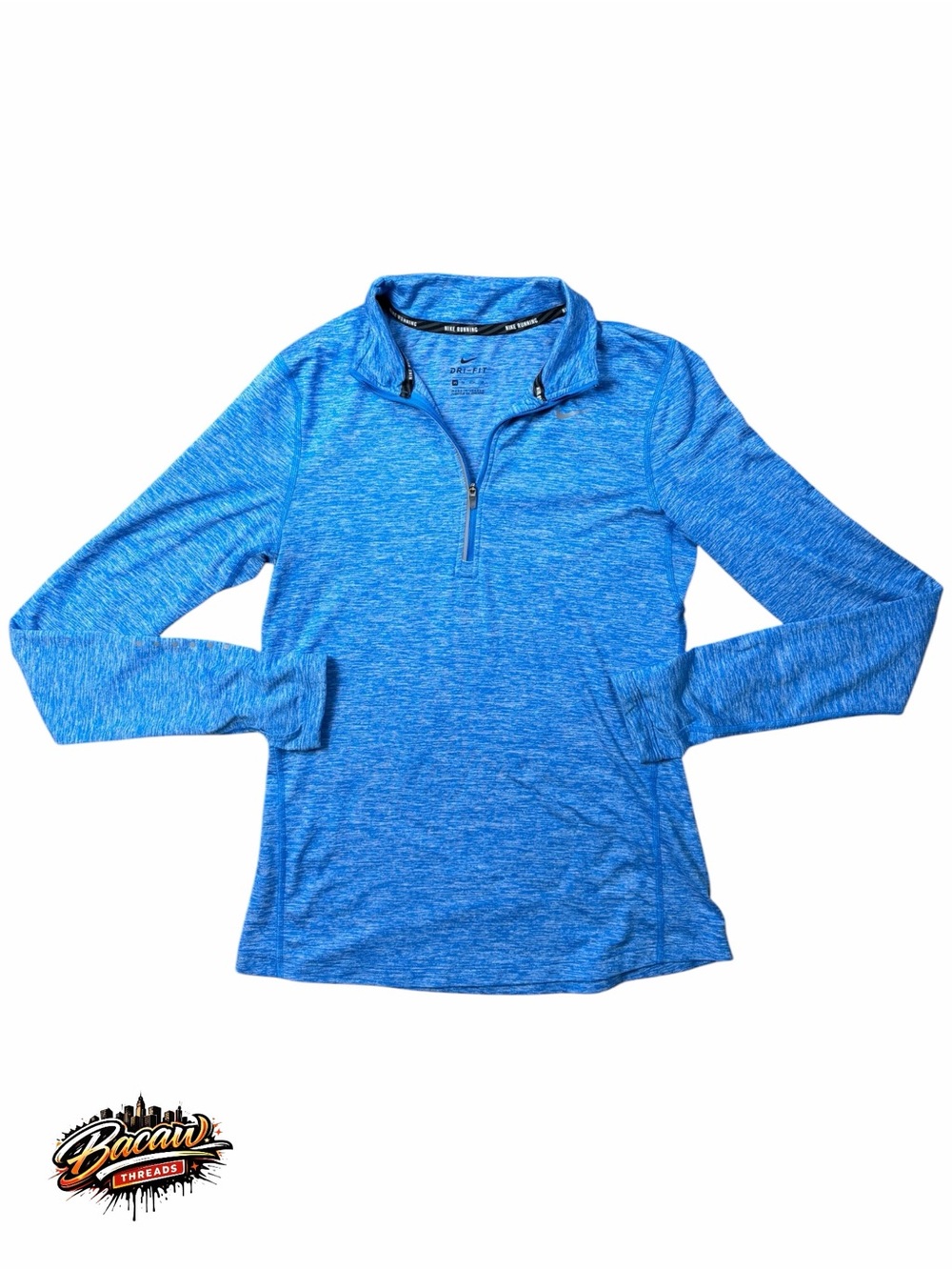Nike Running Element Dri-FIT Women's XS heather royal blue 1/4-Zip Pullover